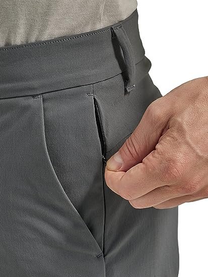 Men's Regular Fit Synthetic Flat Front Short